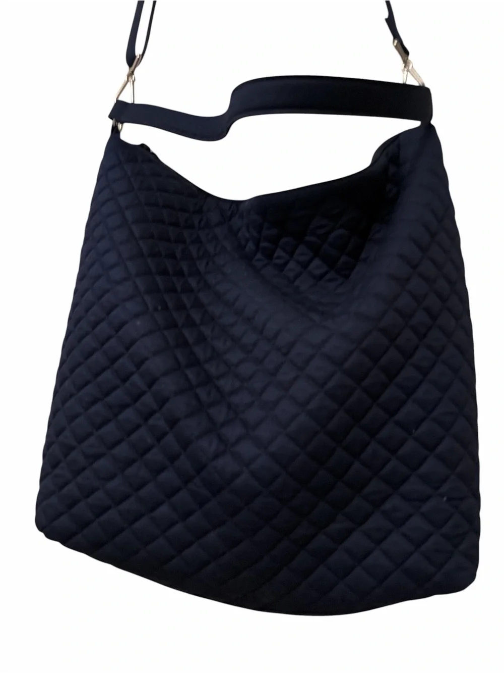 Vera Bradley Consciously Crafted Black Quilted Hobo Crossbody Bag